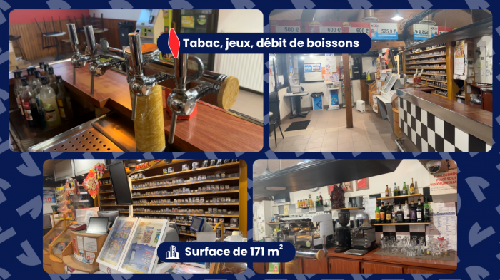 Vente Bar, brasserie, tabletterie et accessoires, débit de tabac, jeux de la française des jeux, loto et rapido, à Jouy-le-Moutier (95280)